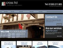 Tablet Screenshot of cross-builders.co.uk